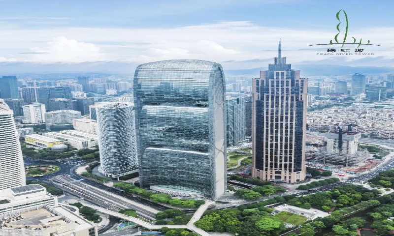 珠江城大厦 珠江新城地标载体打造绿色总部商务新高地
